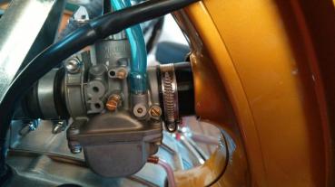 Preview: Zündapp Ansaugtrichter für KS 50 Typ 517 für Mikuni VM20-​151 Vergaser !!! TPU Modifiziert !!!!!!!!!!!!